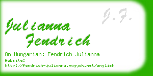 julianna fendrich business card